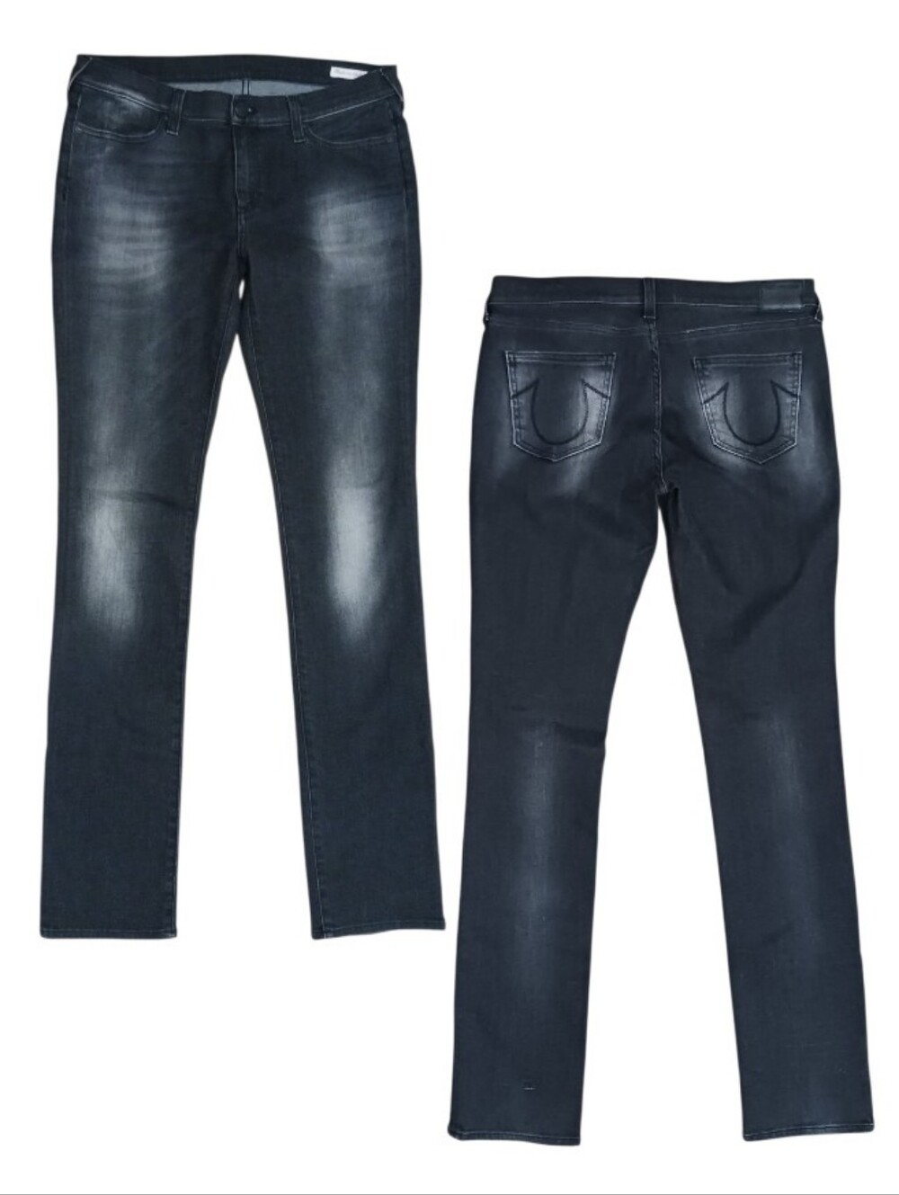 True Religion Cora Jeans Italy Limited Global Collection Faded Black